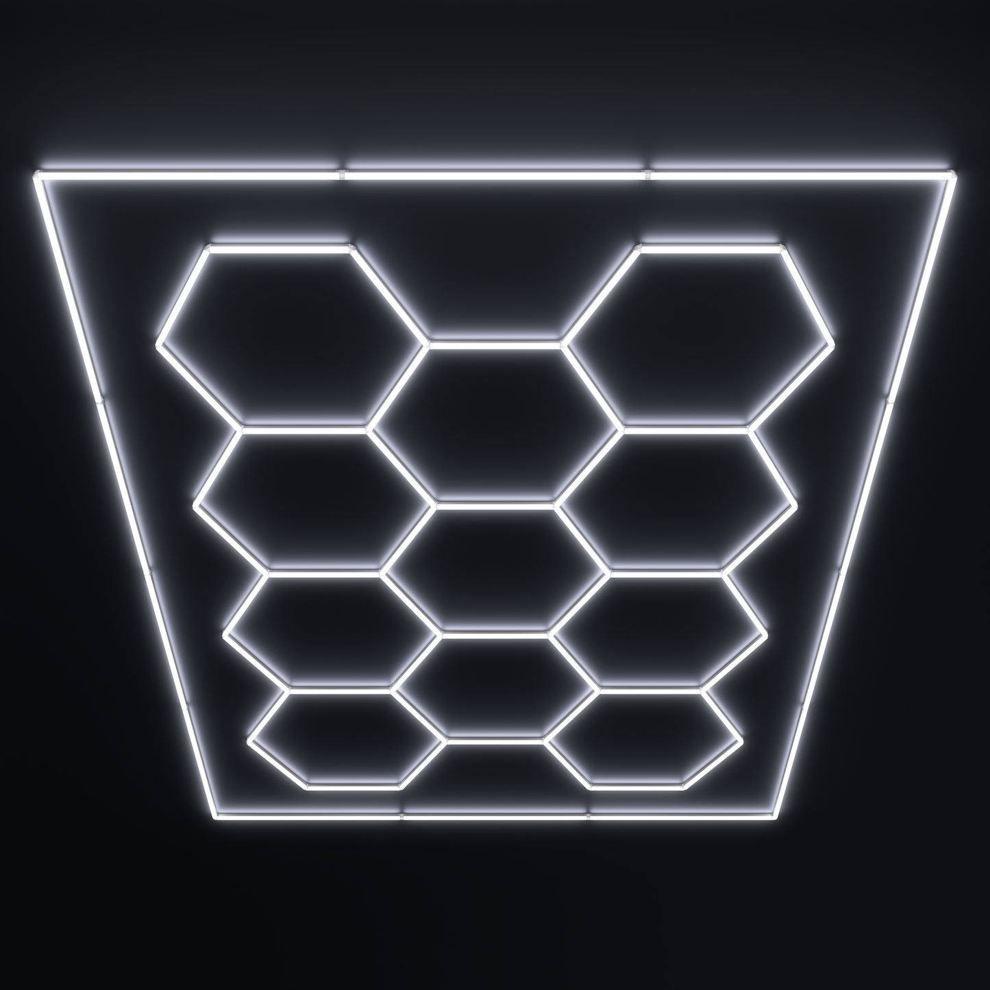 Lampe LED hexagonale en nid d'abeille idéale pour luminaire professionnel ( garage, barber, detailling, salle de sport )
