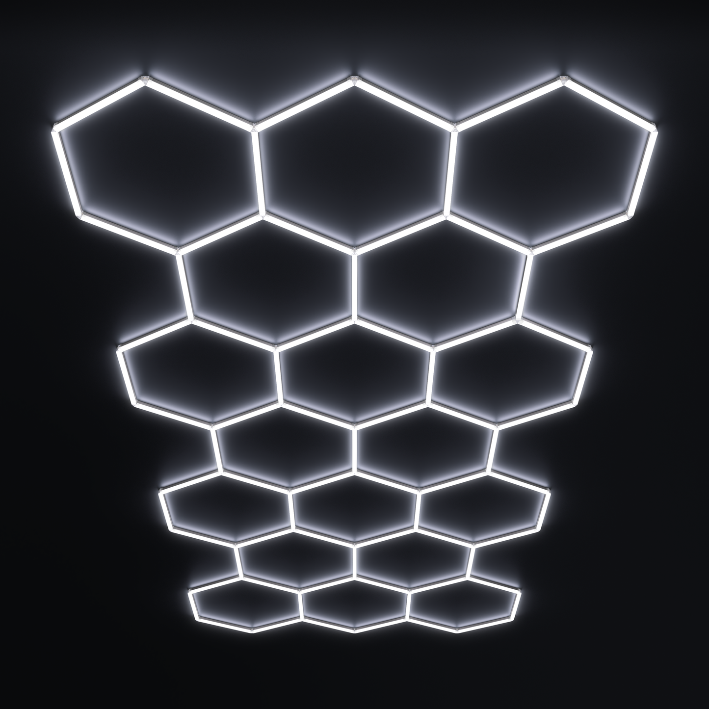 Lampe LED hexagonale en nid d'abeille idéale pour luminaire professionnel ( garage, barber, detailling, salle de sport )