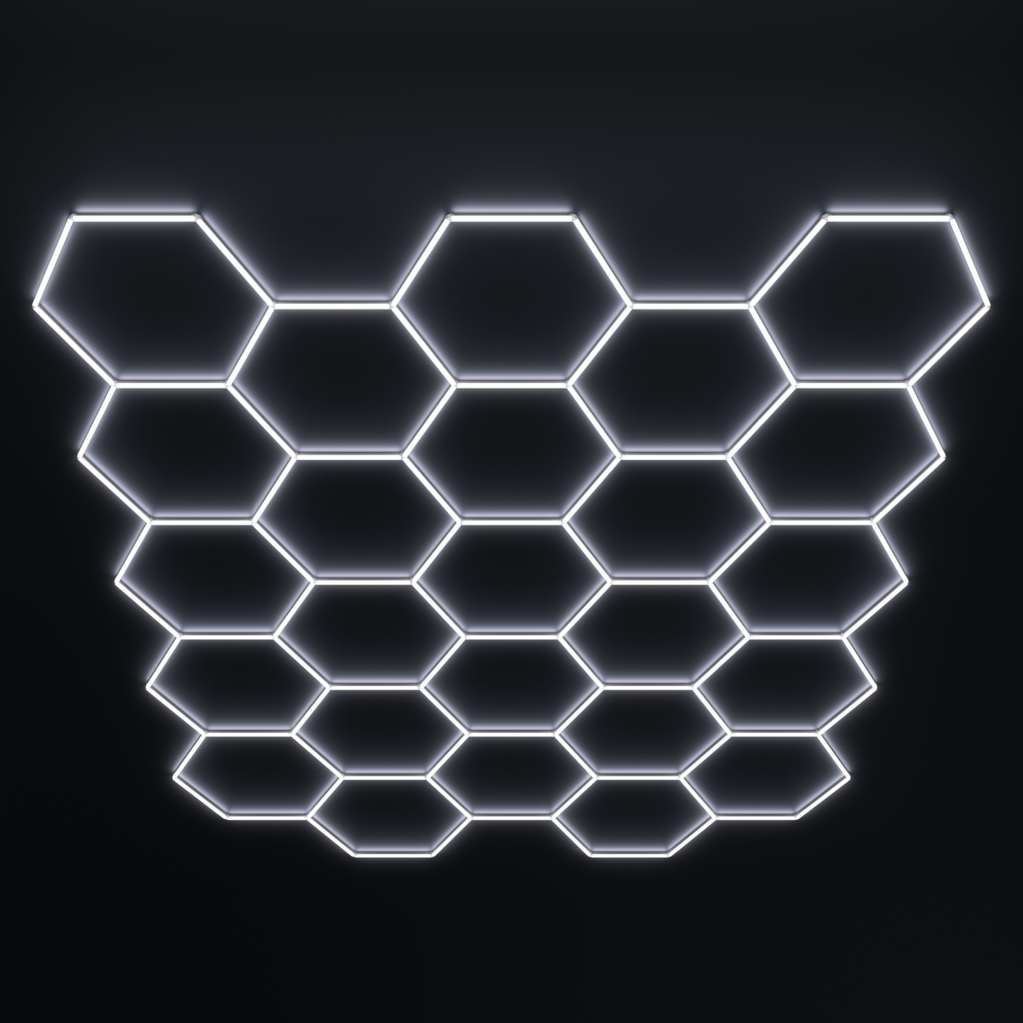 Lampe LED hexagonale en nid d'abeille idéale pour luminaire professionnel ( garage, barber, detailling, salle de sport )