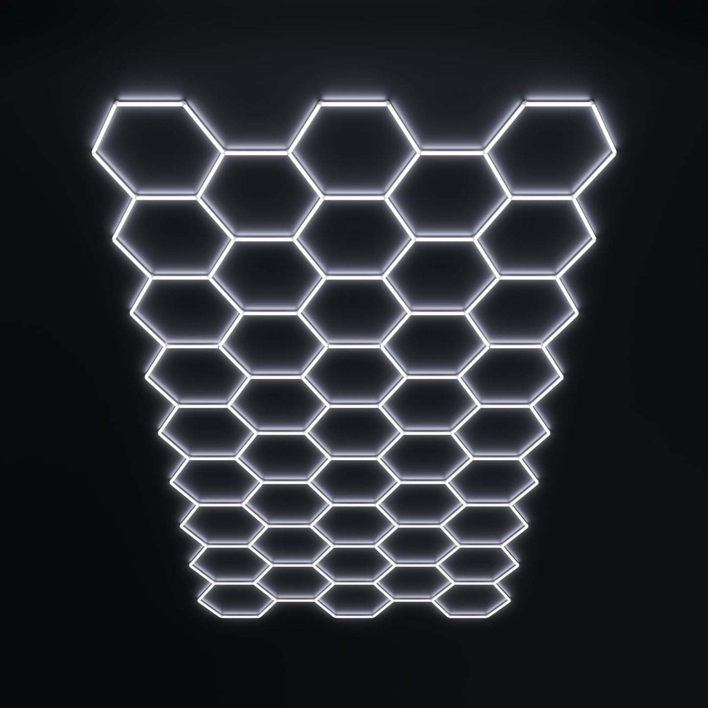 Lampe LED hexagonale en nid d'abeille idéale pour luminaire professionnel ( garage, barber, detailling, salle de sport )