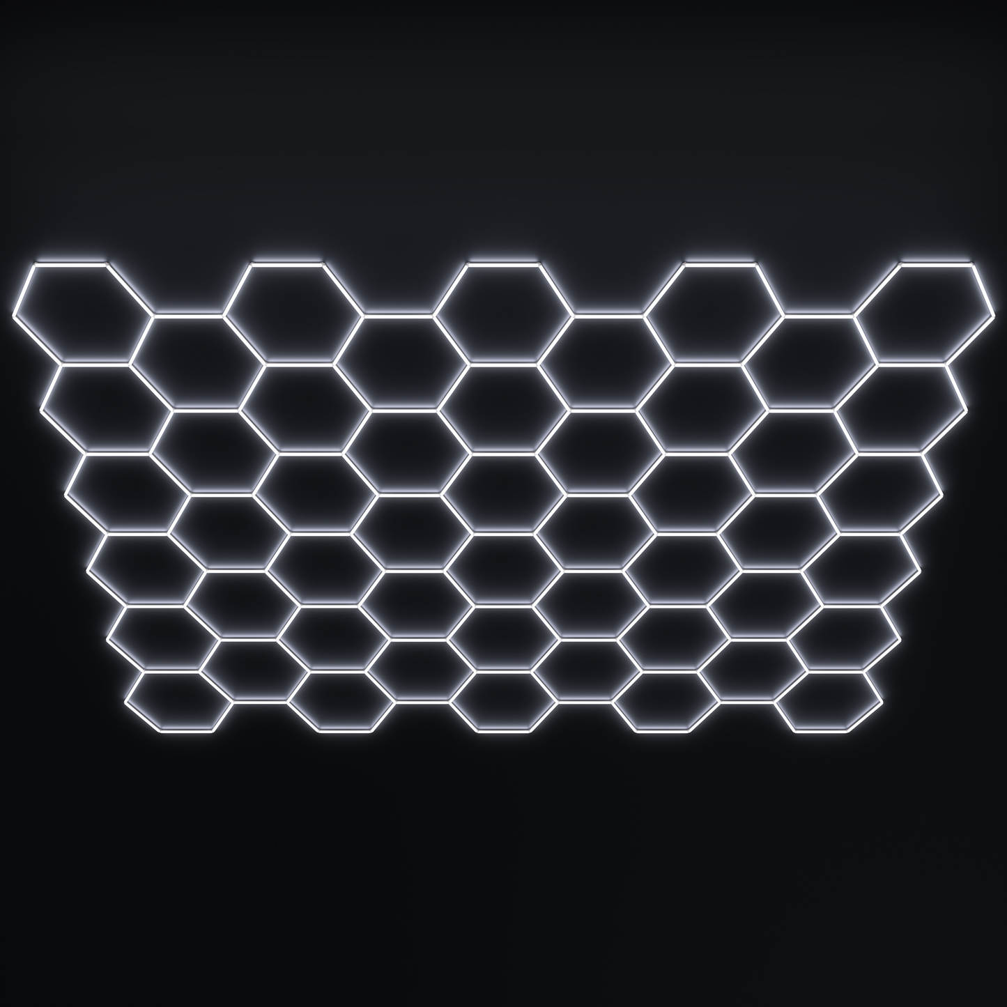 Lampe LED hexagonale en nid d'abeille idéale pour luminaire professionnel ( garage, barber, detailling, salle de sport )