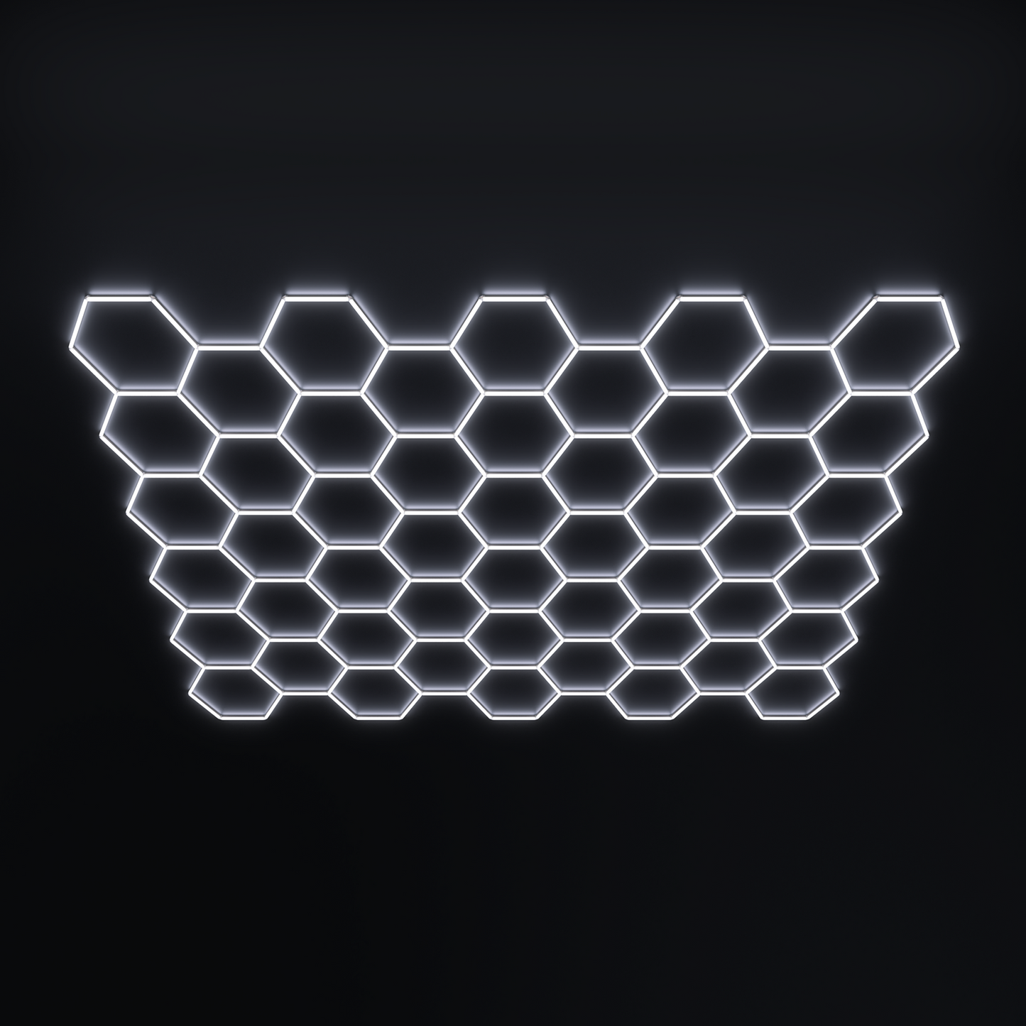 Lampe LED hexagonale en nid d'abeille idéale pour luminaire professionnel ( garage, barber, detailling, salle de sport )