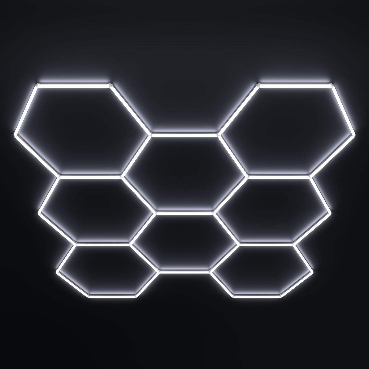 Lampe LED hexagonale en nid d'abeille idéale pour luminaire professionnel ( garage, barber, detailling, salle de sport )