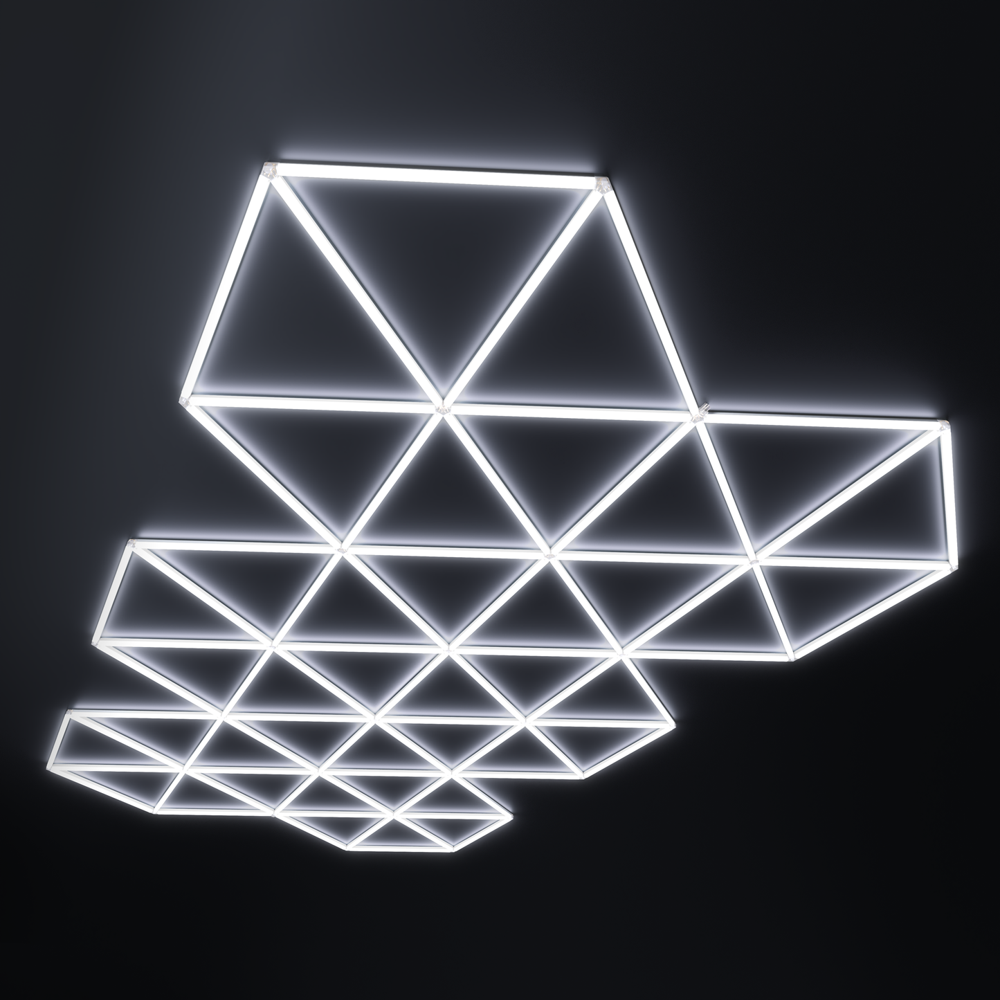 Lampe LED hexagonale en nid d'abeille idéale pour luminaire professionnel ( garage, barber, detailling, salle de sport )