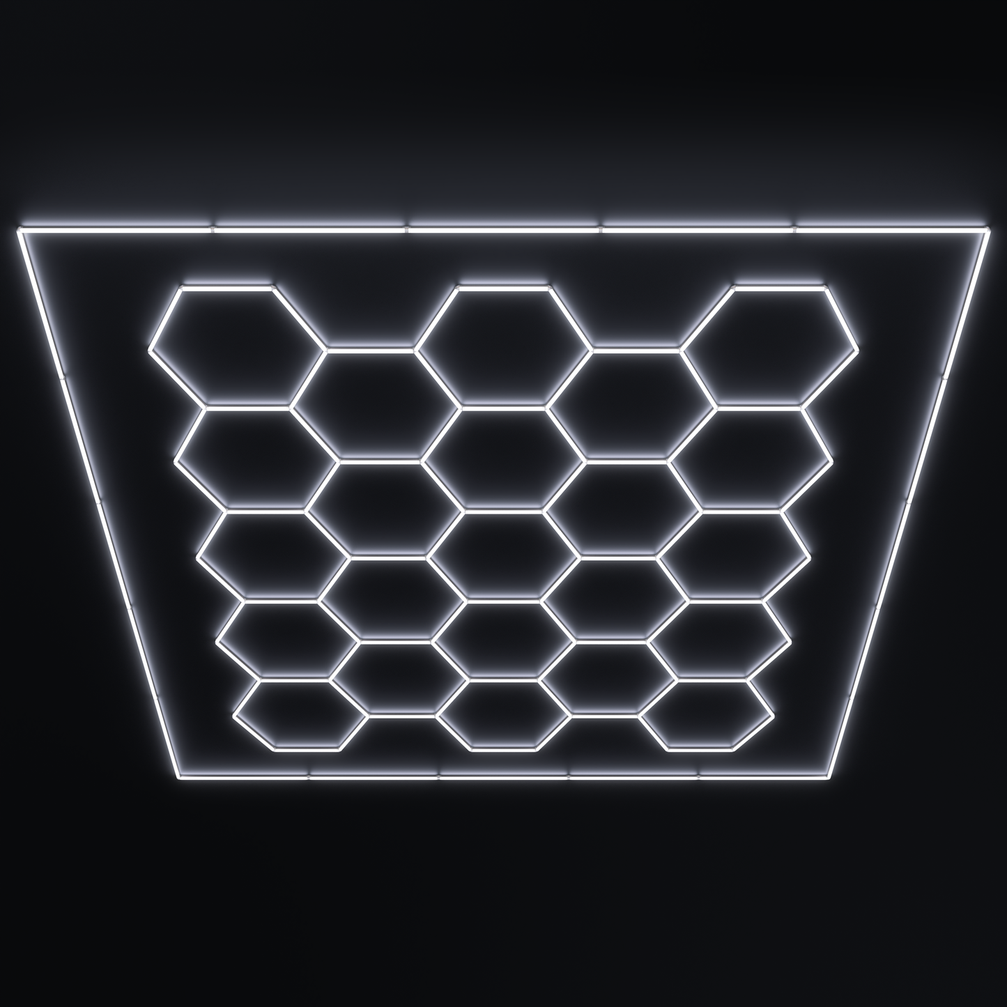 Lampe LED hexagonale en nid d'abeille idéale pour luminaire professionnel ( garage, barber, detailling, salle de sport )