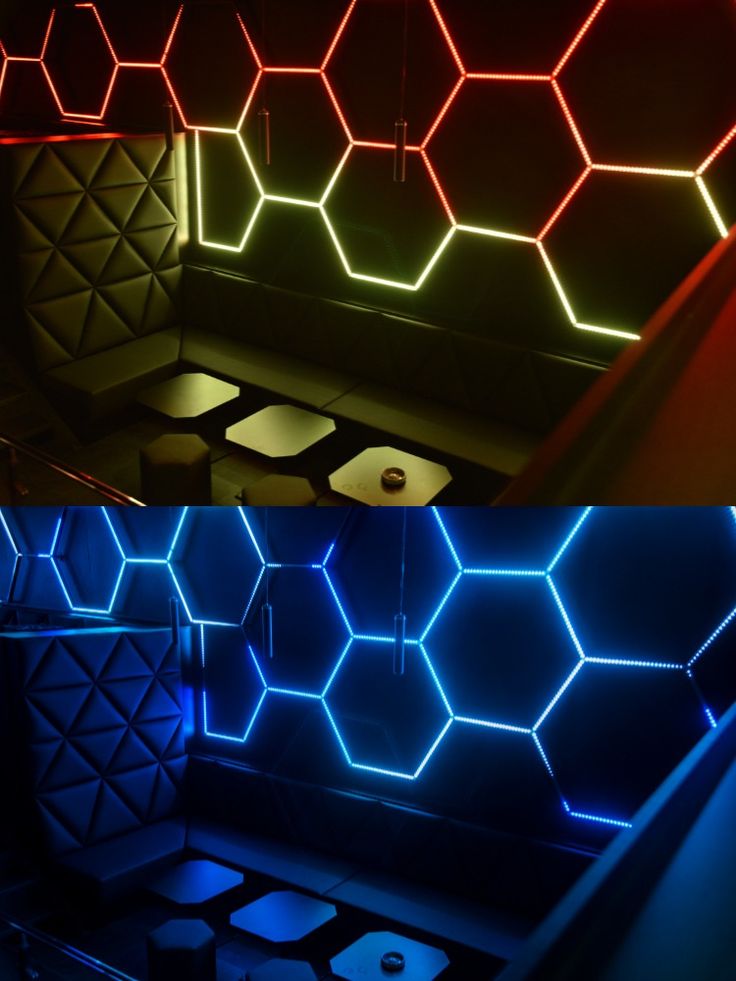 Lampe LED hexagonale en nid d'abeille idéale pour luminaire professionnel ( garage, barber, detailling, salle de sport )