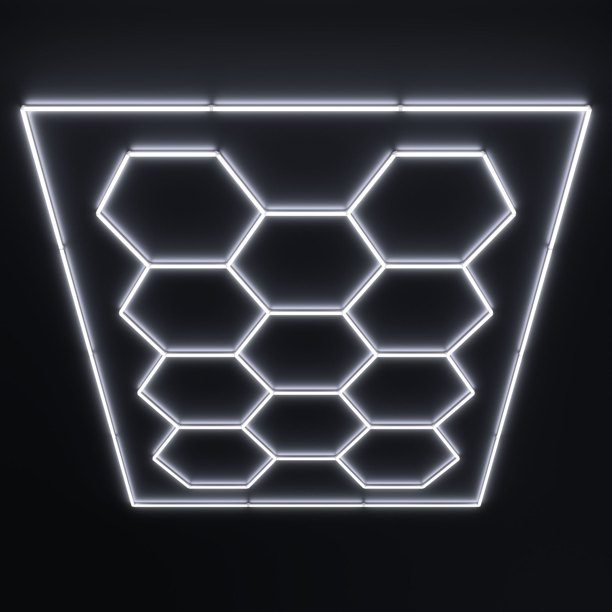 Lampe LED hexagonale en nid d'abeille idéale pour luminaire professionnel ( garage, barber, detailling, salle de sport )