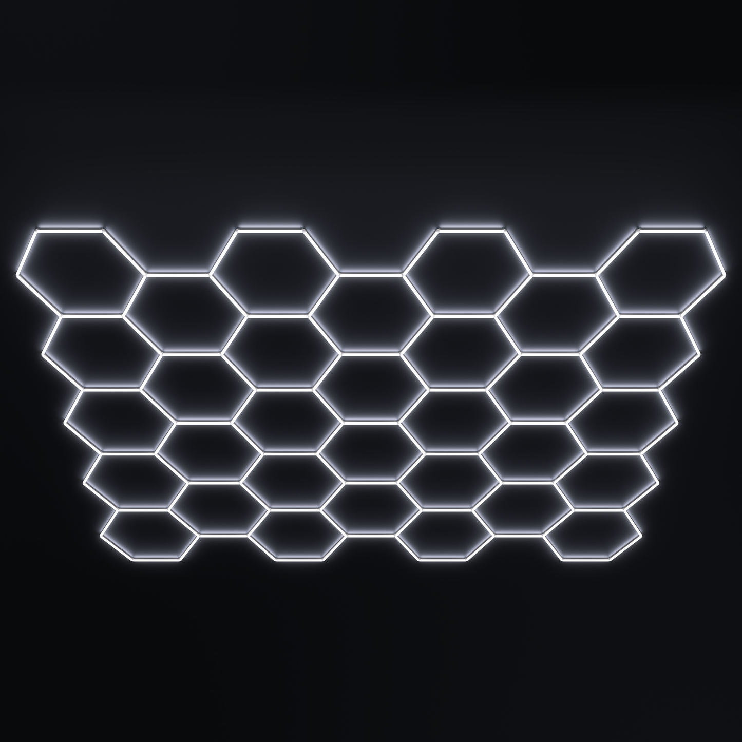 Lampe LED hexagonale en nid d'abeille idéale pour luminaire professionnel ( garage, barber, detailling, salle de sport )